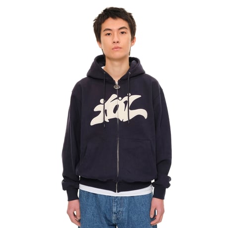 SOL soonerorlater / 3GUYS ZIP HOODIE / NAVY