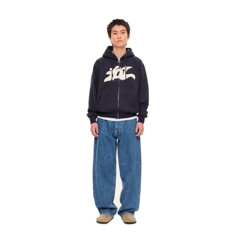 SOL soonerorlater / 3GUYS ZIP HOODIE / NAVY