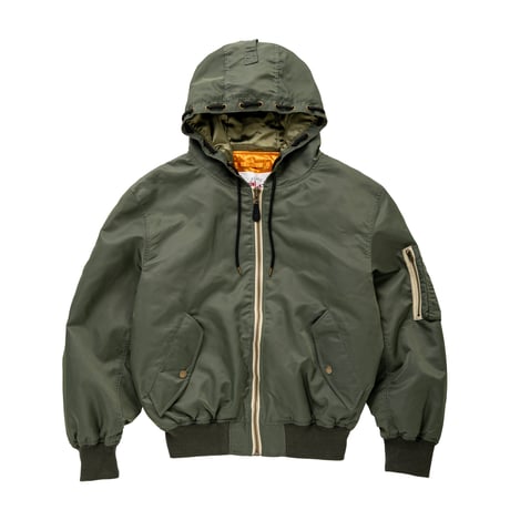 SPECIAL GUEST K.K. / HOODED FLIGHT JACKET / KHAKI