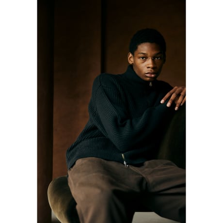 COMFORTABLE REASON / DRIVERS KNIT / BLACK