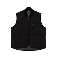LQQK STUDIO / CORDURA NYLON QUILTED ZIP VEST / BLACK