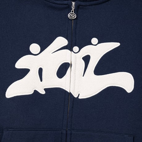 SOL soonerorlater / 3GUYS ZIP HOODIE / NAVY