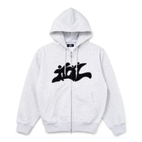 SOL soonerorlater / 3GUYS ZIP HOODIE / ASH