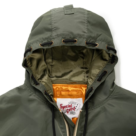 SPECIAL GUEST K.K. / HOODED FLIGHT JACKET / KHAKI