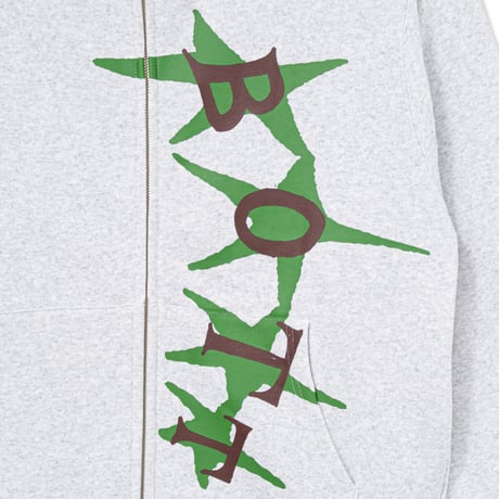 BoTT / STARS ZIP HOODIE / ASH
