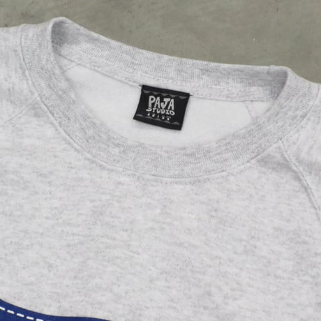 PAJA STUDIO / CAT STITCH RAGLAN SWEATSHIRTS / HEATHER GRAY