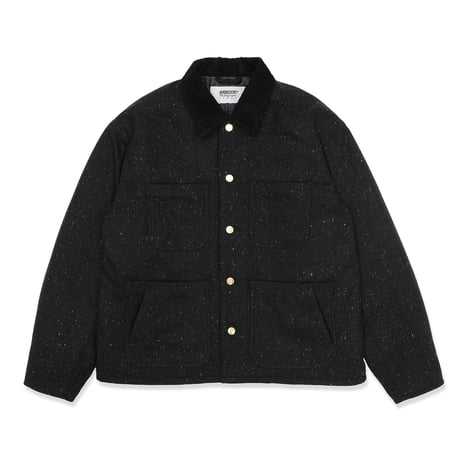 HOMBRE NINO / NEP TWEED COVERALL / BLACK