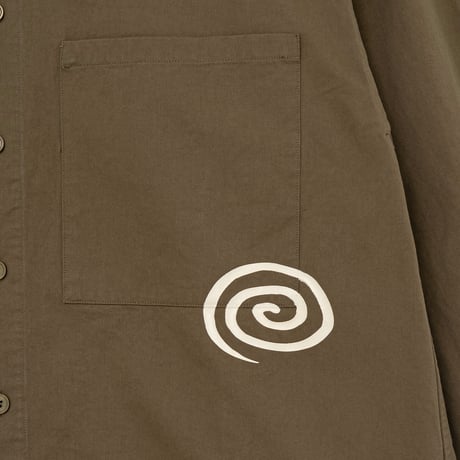 SOL soonerorlater / COTTON TWILL SHIRT / OLIVE