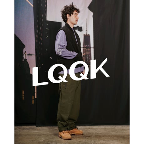 LQQK STUDIO / CORDURA NYLON QUILTED ZIP VEST / BLACK