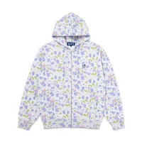 BoTT / FLOWER ZIP HOODIE / ASH