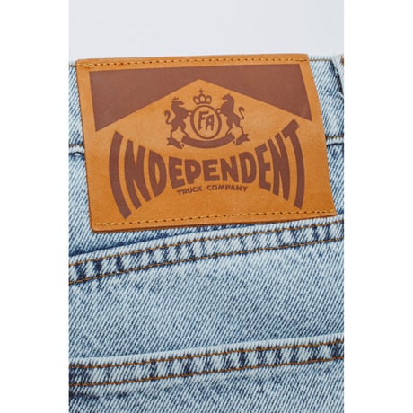 FUCKING AWESOME / x INDEPENDENT FA DOUBLE KNEE SHORT / LIGHT INDIGO