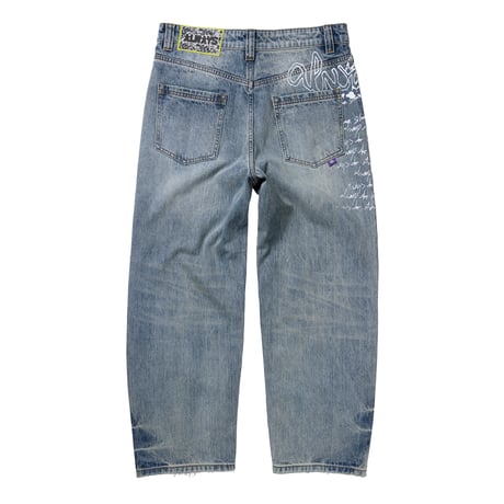 ADWYSD (ALWAYS DO WHAT YOU SHOULD DO) / WAZA JEANS / WASHED LIGHT BLUE