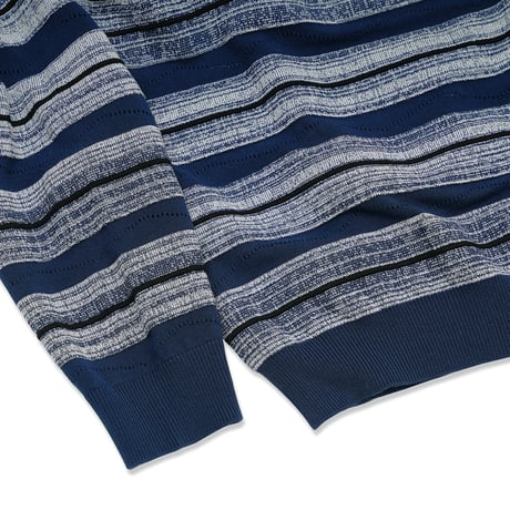 HOMBRE NINO / STRIPE SWEATER / BLACK / GRAY