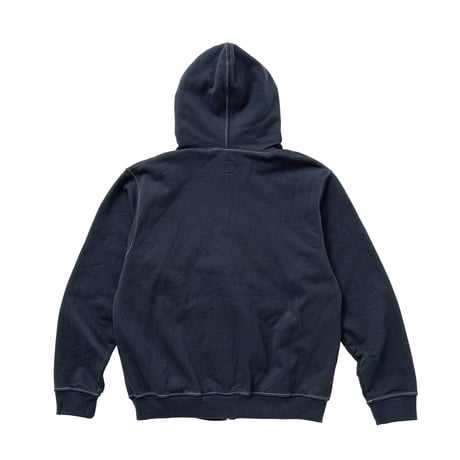 SPECIAL GUEST K.K. / FACE LOGO STUDDED ZIP HOODIE / NAVY