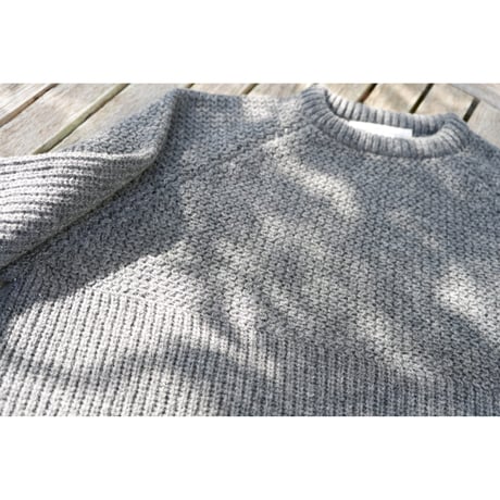 NOROLL / SIMPLE CREWNECK KNIT / GREY