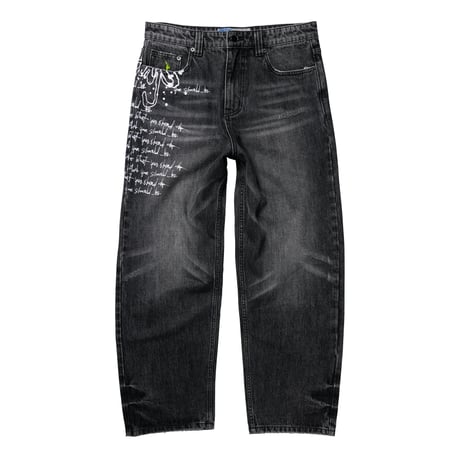 ADWYSD (ALWAYS DO WHAT YOU SHOULD DO) / WAZA JEANS / WASHED BLACK