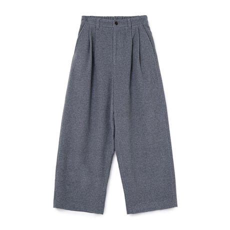 SOL soonerorlater / WOOL-BLEND EASY 2-TUCK PANTS / GRAY