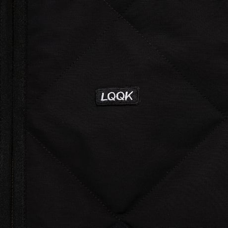 LQQK STUDIO / CORDURA NYLON QUILTED ZIP VEST / BLACK