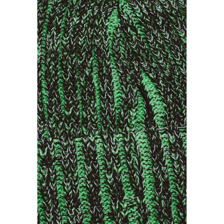FUCKING AWESOME / REFLECTIVE STRIPE BEANIE / GREEN / BLACK