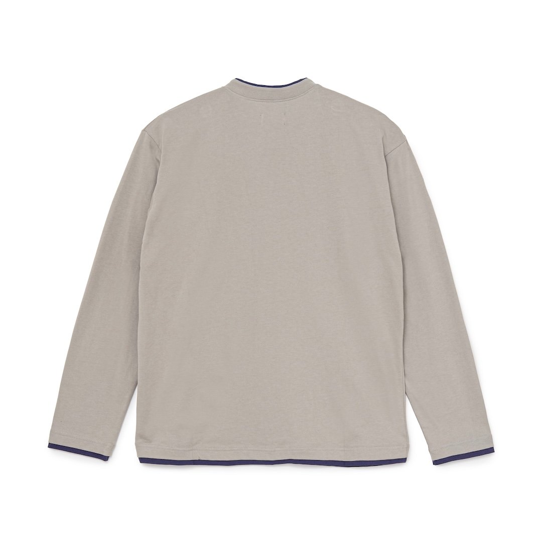 SOL soonerorlater / FAKE-LAYERED L/S TEE / GRAY