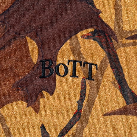 BoTT / WASHED TREE CAMO ZIP HOODIE / LIGHT BROWN