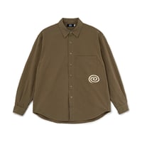 SOL soonerorlater / COTTON TWILL SHIRT / OLIVE