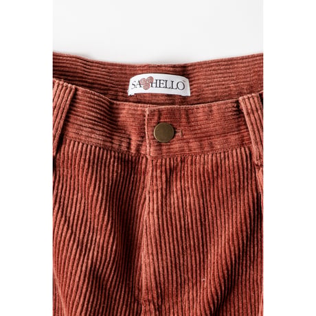 SAYHELLO / WASH CORD PANTS / CHARCOAL