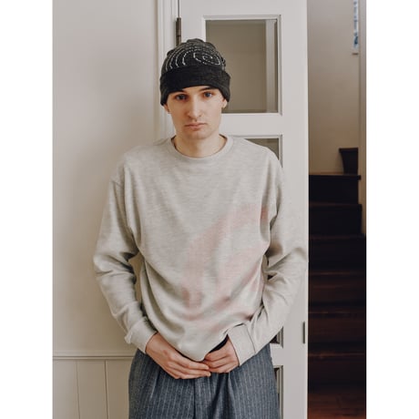SOL soonerorlater / CROSS GURUGURU WAFFLE L/S TEE / NAVY
