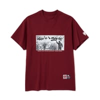SUBWARE / STICK UP SHORT SLEEVE TEE / BURGUNDY