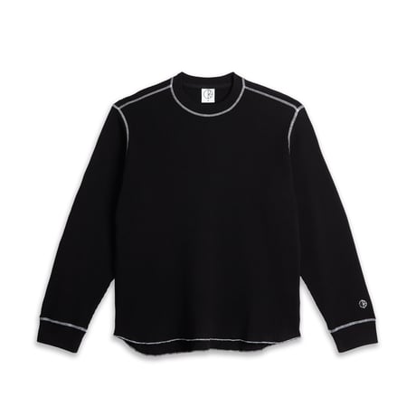 POLAR SKATE CO. / DYLAN LS TEE / BLACK/WHITE