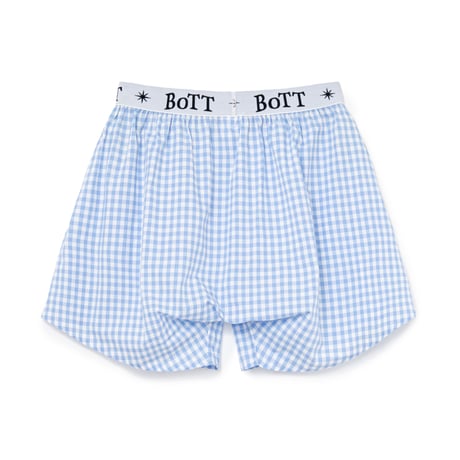 BoTT / GINGHAM CHECK BOXER / BLUE