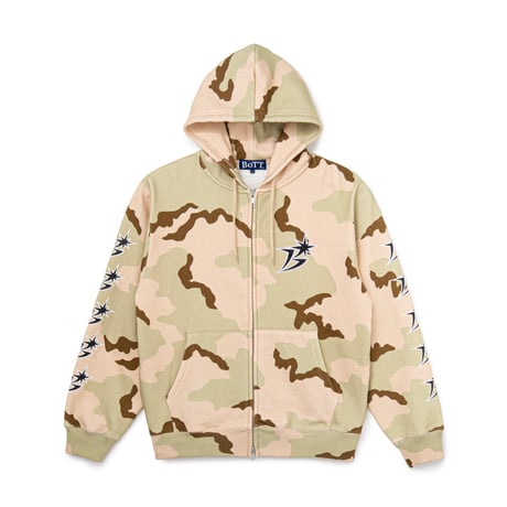 BoTT / B LOGO ZIP HOODIE / CAMO