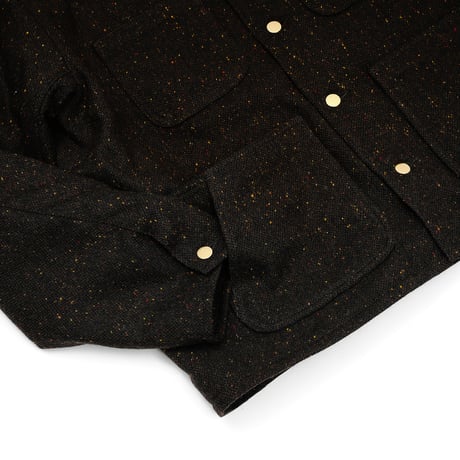 HOMBRE NINO / NEP TWEED COVERALL / BLACK