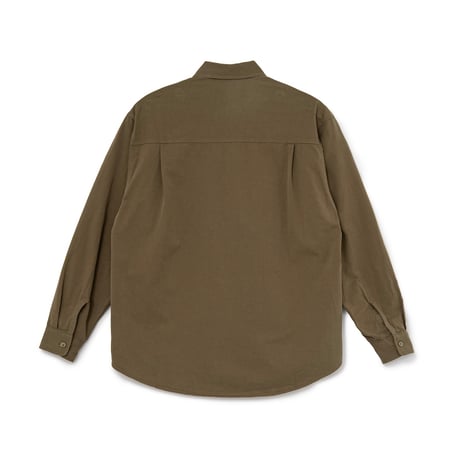SOL soonerorlater / COTTON TWILL SHIRT / OLIVE