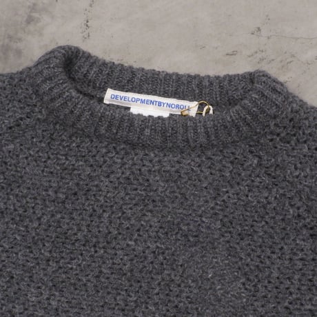 NOROLL / SIMPLE CREWNECK KNIT / GREY