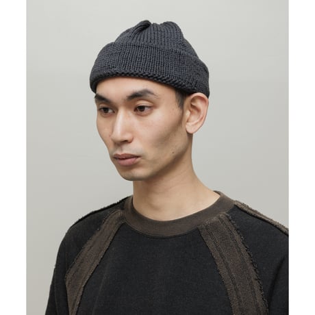 BAL / HAND KNIT BEANIE / ASPHALT