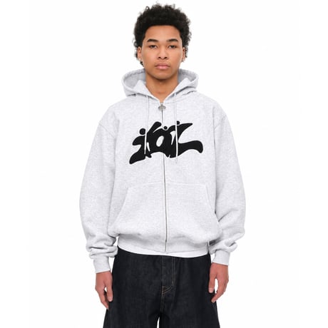 SOL soonerorlater / 3GUYS ZIP HOODIE / ASH