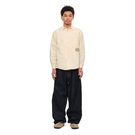 SOL soonerorlater / COTTON TWILL SHIRT / IVORY