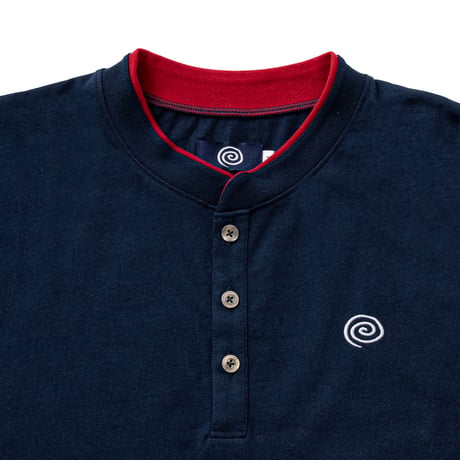 SOL soonerorlater / FAKE-LAYERED L/S TEE / NAVY