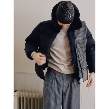 SOL soonerorlater / CROSS GURUGURU WAFFLE L/S TEE / GRAY