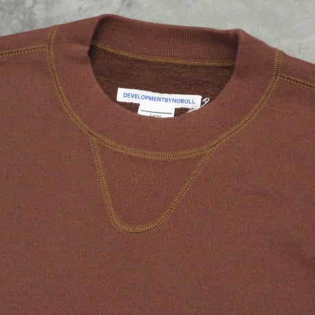 NOROLL / C&C CREW SWEAT / BROWN RED