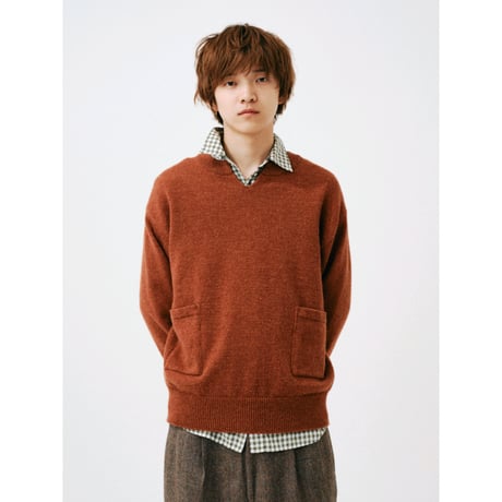 PAJA STUDIO / SEPARATE POCKET SWEATER / KHAKI