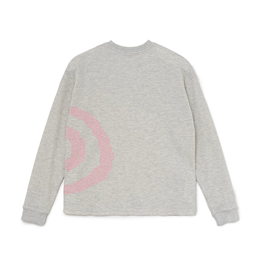 G*S様 sol soonerorlater Waffle L/S Tee グレ SOL soonerorlater / CROSS GURUGURU WAFFLE L/S T