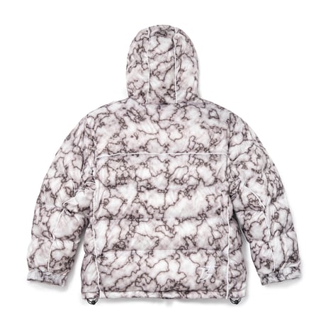 BoTT / B LOGO HOODED DOWN JACKET / SMOKE