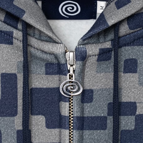 SOL soonerorlater / D-CAMO ZIP HOODIE / NAVY CAMO