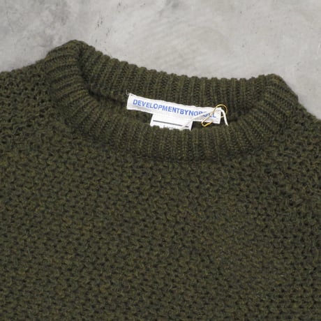 NOROLL / SIMPLE CREWNECK KNIT / OLIVE