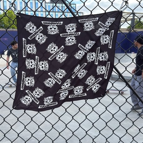 TEAM WORKS / BANDANA / CITY SKULL VINTAGE BLACK