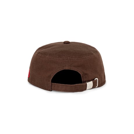 SOL soonerorlater / CURSIVE LOGO PILLBOX CAP / BROWN