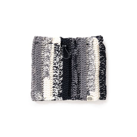 SOL soonerorlater / HAND-KNITTED NECK WARMER / GRAY MIX