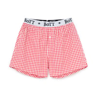 BoTT / GINGHAM CHECK BOXER / RED